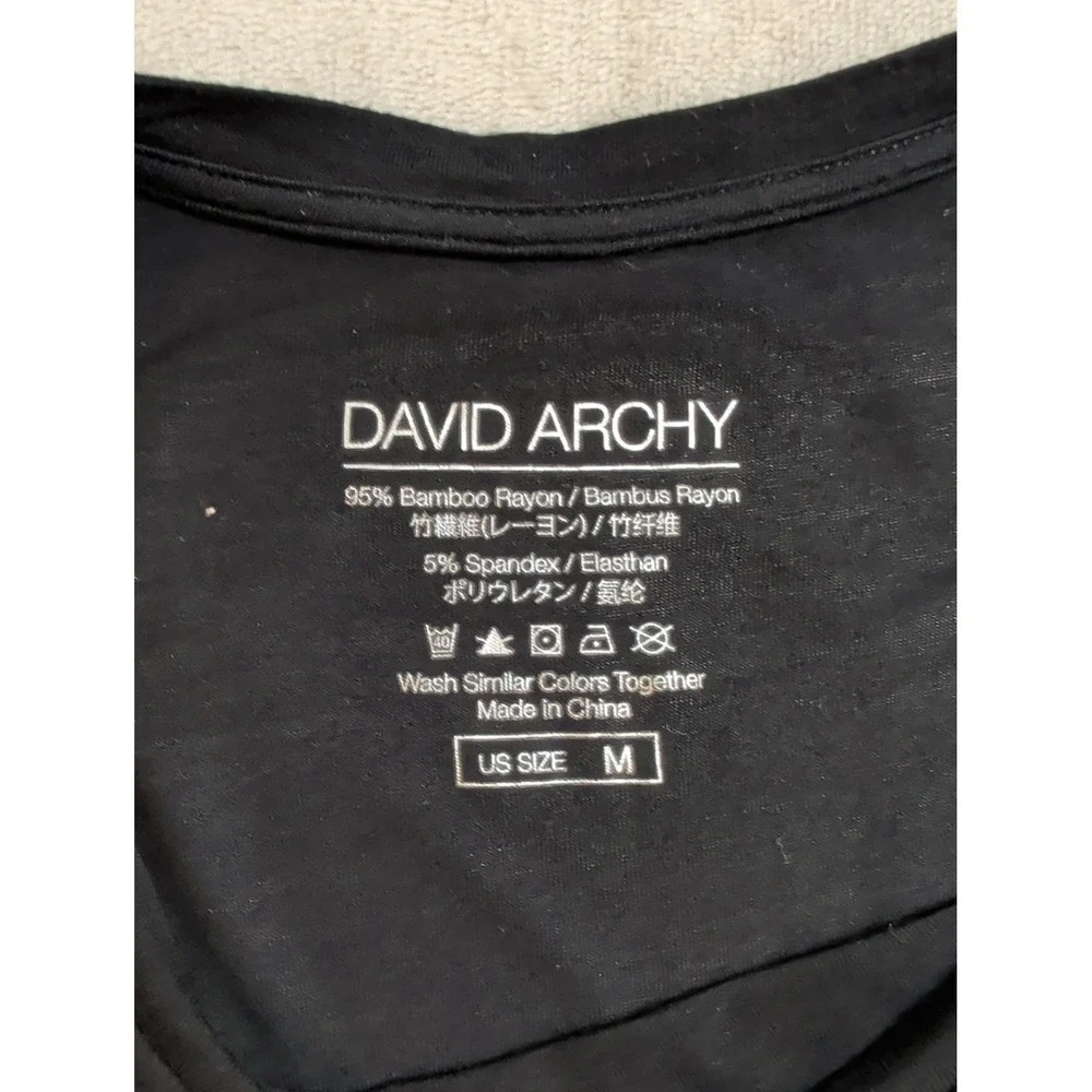 DAVID ARCHY Men's Undershirt Bamboo Rayon Moisture-Wicking T-Shirts Stretch Crew